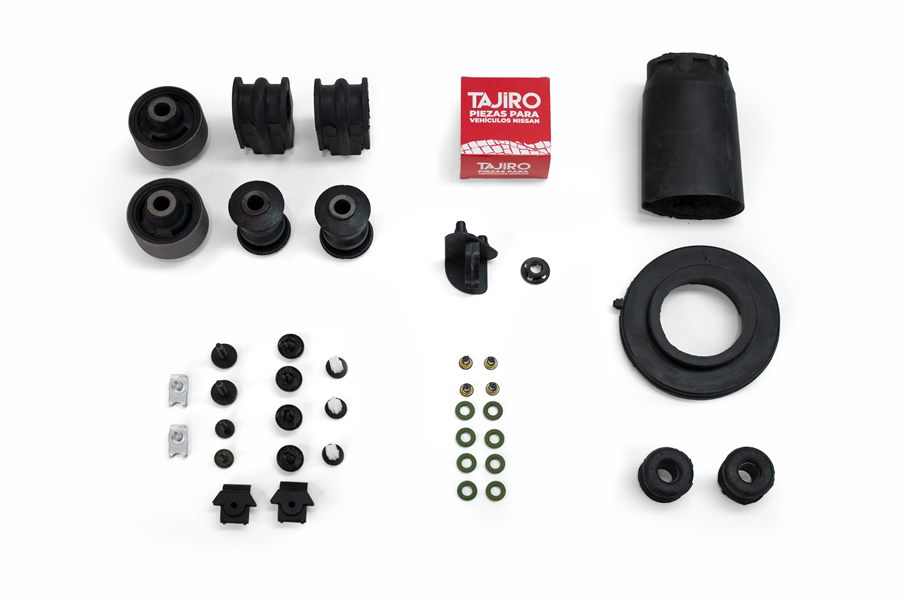 Kit de bujes, soportes y topes de goma TAJIRO.